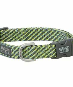 Terrain D.O.G. Elevation Snap-n-Go Collar, Medium, 3/4" x 13"-19", Lime/Slate Blue/Olive/Gray 07094-50-53 - Dog Collars & Leashes
