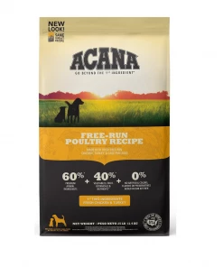 Acana Free-Run Poultry Recipe Grain-Free Adult Dry Dog Food, 25 lb. Bag