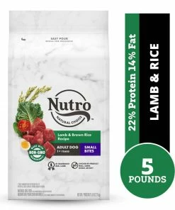 Nutro Natural Choice Small Bites Lamb & Rice Recipe Adult Dry Dog Food, 5 lb. Bag
