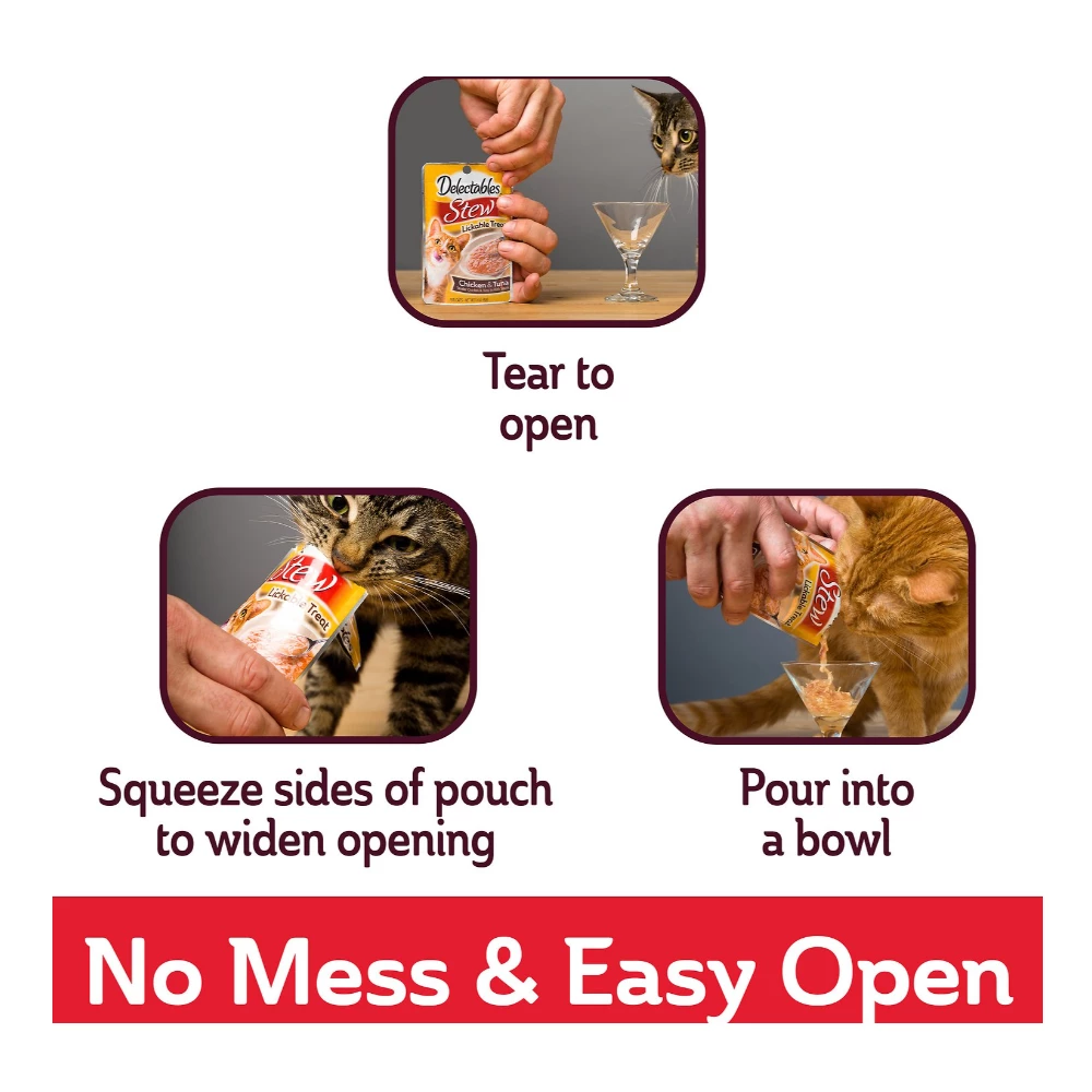 Hartz Delectables™ Lickable Cat Treat - Bisque Variety, 12 Pack - Cat Treats 5 Hartz Delectables™ Lickable Cat Treat - Bisque Variety, 12 Pack - Cat Treats - Image 3