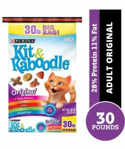 Purina Kit & Kaboodle Original Adult Dry Cat Food, 30 lb. Bag