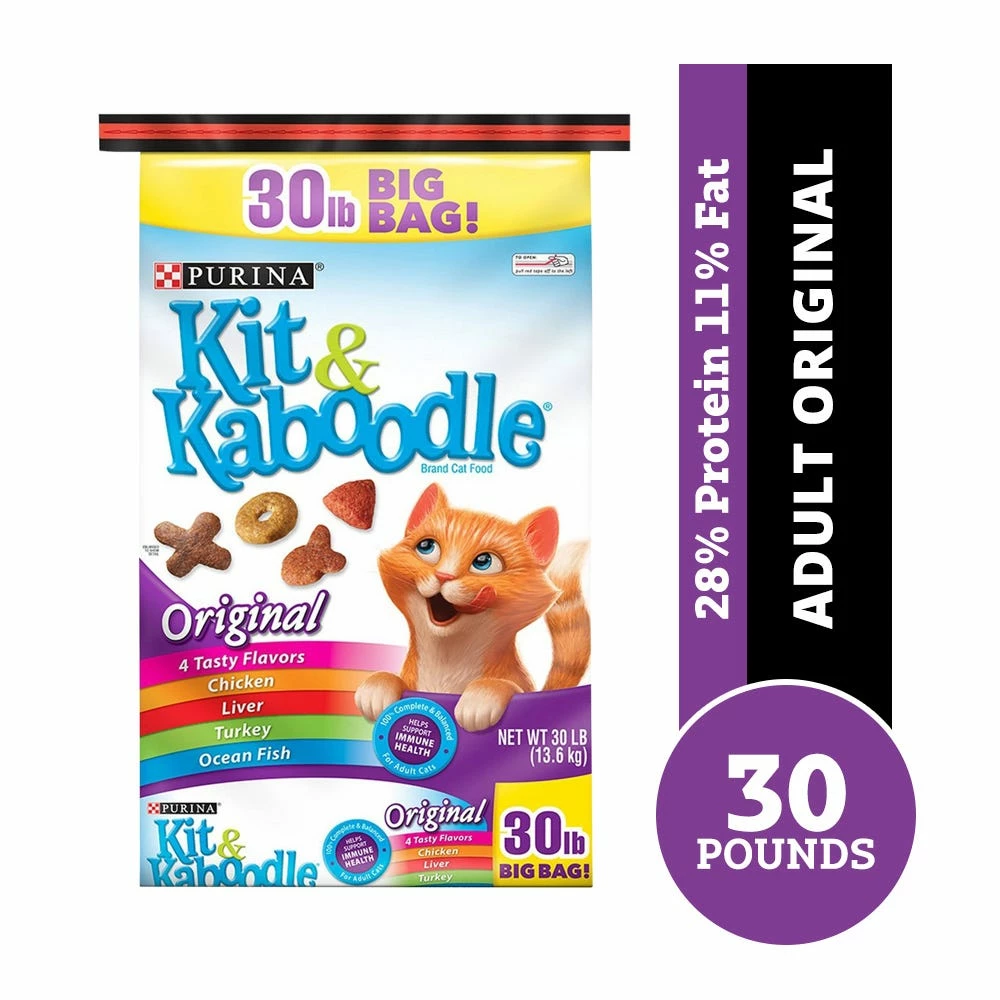 Purina Kit & Kaboodle Original Adult Dry Cat Food, 30 lb. Bag 3 Purina Kit & Kaboodle Original Adult Dry Cat Food, 30 lb. Bag