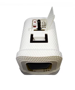 Iconic Pet KittyKlean Litter Box with Rattan Finish - 52497 - Cat Litter