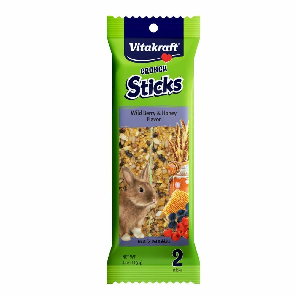 Vitakraft® Crunch Sticks with Wildberry & Honey for Rabbits - 25753 - Small Animal Feed & Treats 3 Vitakraft® Crunch Sticks with Wildberry & Honey for Rabbits - 25753 - Small Animal Feed & Treats