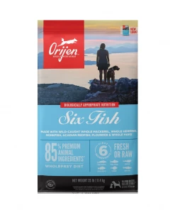 Orijen Six Fish Adult Dry Dog Food, 25 lb. Bag