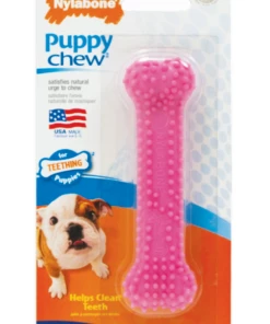 Nylabone Petite Dental Puppy Chew Toy, Pink - NPP901P - Dogs