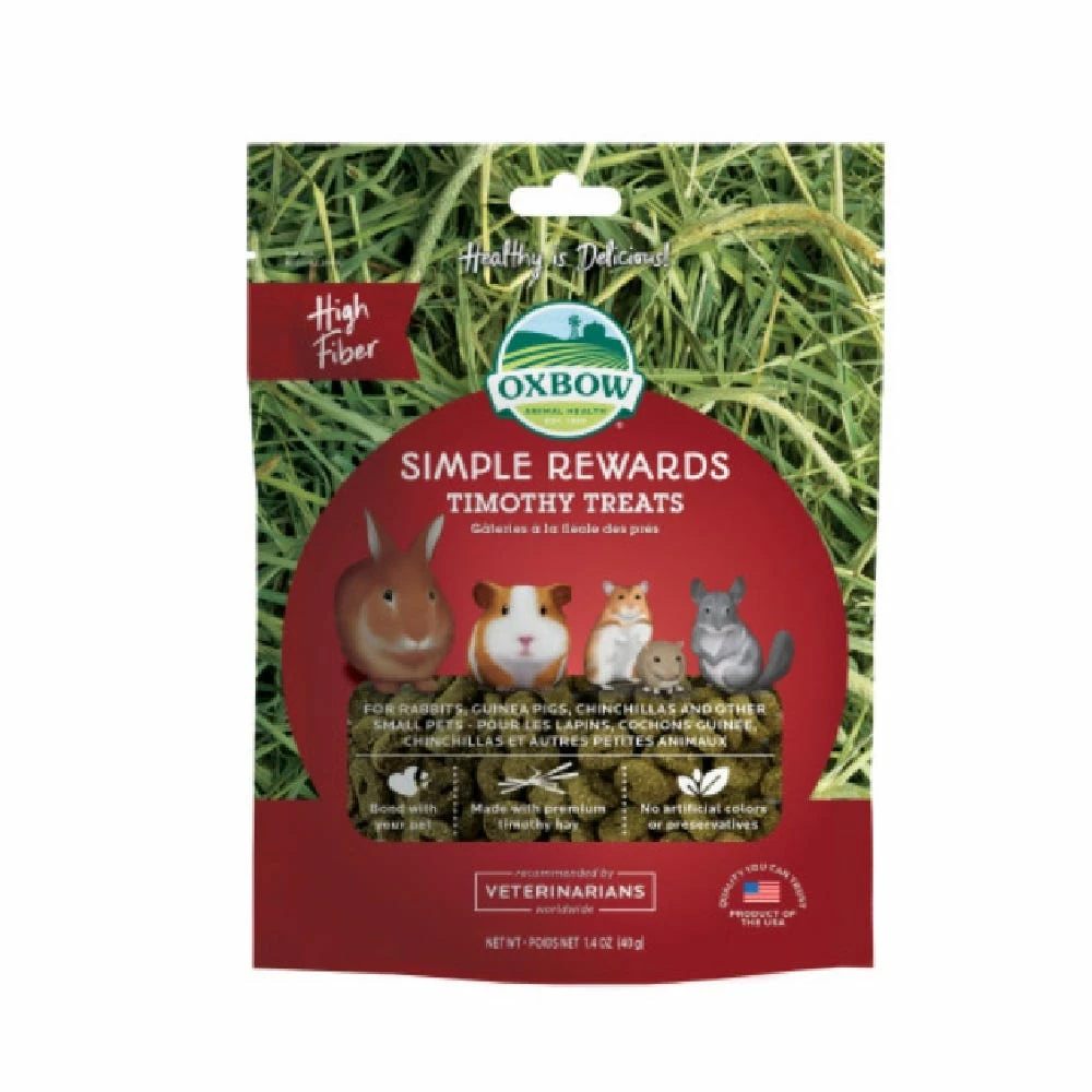 Oxbow Simple Rewards Timothy Treats, 3 oz. - Small Animal Feed & Treats 3 Oxbow Simple Rewards Timothy Treats, 3 oz. - Small Animal Feed & Treats