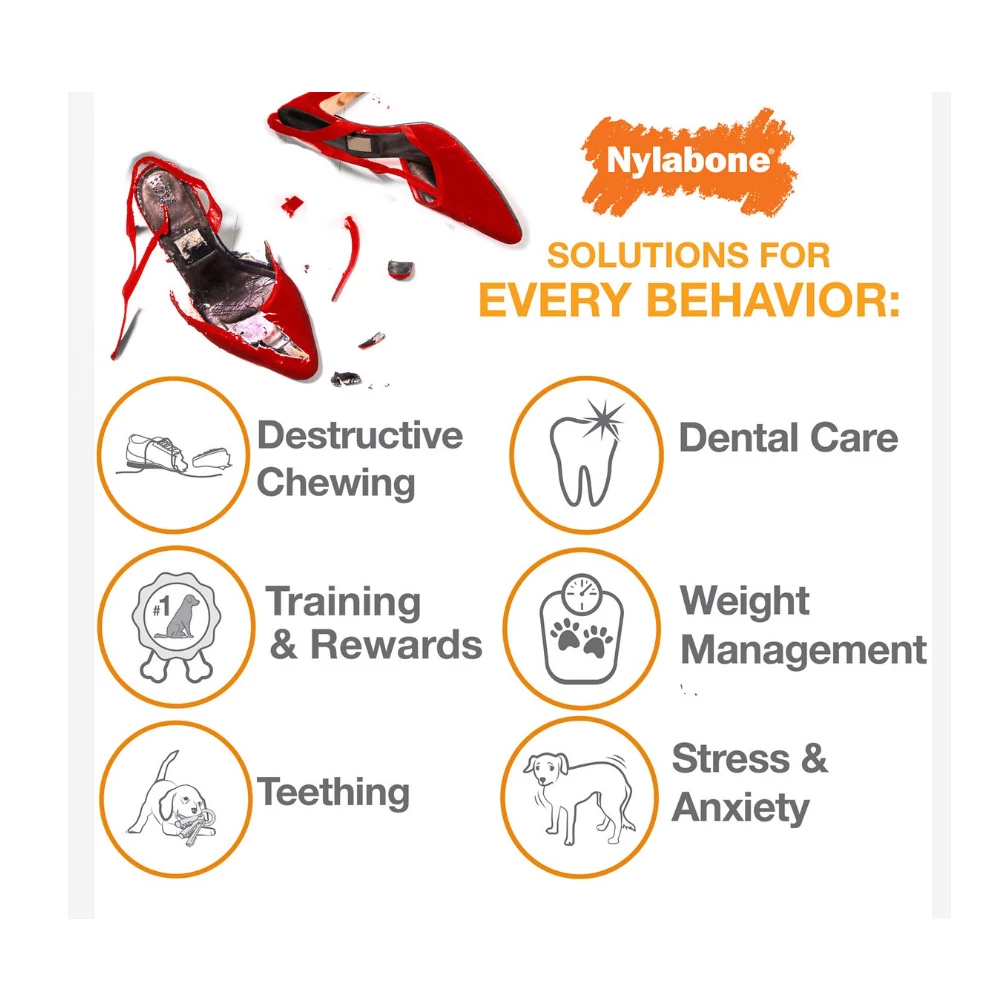 Nylabone Power Chew Durable Dog Chew Toy, Bacon Flavor, Wolf - NB103P - Dog Toys 5 Nylabone Power Chew Durable Dog Chew Toy, Bacon Flavor, Wolf - NB103P - Dog Toys - Image 3