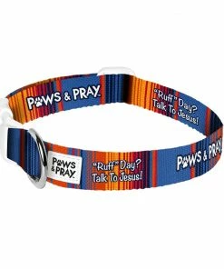 Paws & Pray Ruff Day Pet Collar, Lg/Xl - PETS111 - Dog Collars & Leashes