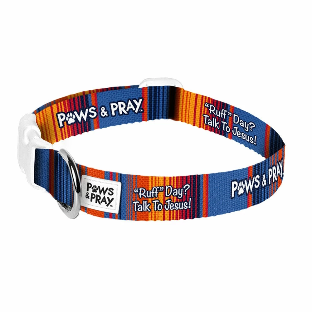 Paws & Pray Ruff Day Pet Collar, Lg/Xl - PETS111 - Dog Collars & Leashes 3 Paws & Pray Ruff Day Pet Collar, Lg/Xl - PETS111 - Dog Collars & Leashes