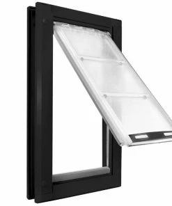 Endura Flap Pet Door - Door Mount - Extra Large Single flap - 12" W x 23" H - Black frame 03PP12 1B - Pet Doors