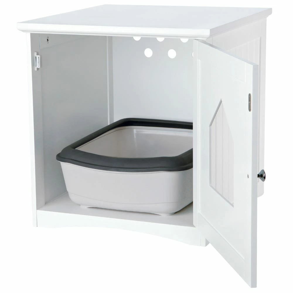 Trixie Pet Wooden Cat Home and Litter Box, White - 40290 - Litter Boxes & Accessories 5 Trixie Pet Wooden Cat Home and Litter Box, White - 40290 - Litter Boxes & Accessories - Image 3
