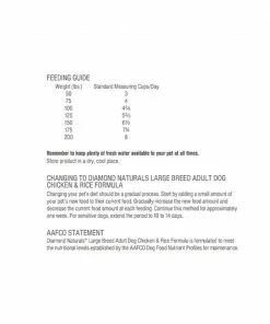Diamond Naturals Large Breed Adult Chicken & Rice Formula, 40 lb. Bag - Dry Dog Food -Pets & Wildlife Sales Store 71fcb15f63a8a8e7ffb1dfa12d05e6d0c8d0884c 60610045 5