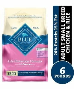 Blue Buffalo Life Protection Formula Small Breed Adult Chicken & Brown Rice Recipe Dry Dog Food, 6 lb. Bag