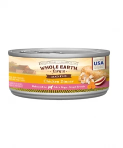 Whole Earth Farms Small Breed Recipe Chicken Dinner, 3.5 oz. Can - Wet Dog Food