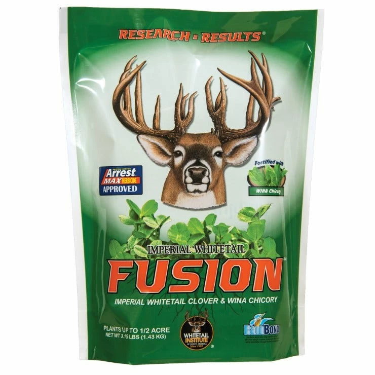Imperial Whitetail Fusion (Perennial) 3.15 lbs. Covers ½ Acre - FUS3.15 - Deer Feed 3 Imperial Whitetail Fusion (Perennial) 3.15 lbs. Covers ½ Acre - FUS3.15 - Deer Feed