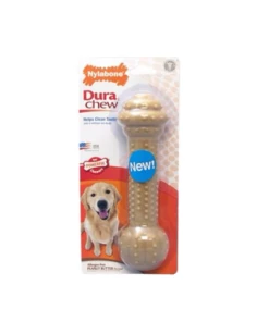 Nylabone Dura Chew Barbell Peanut Butter Flavor Chew - Large/ XL - NBC905P - Dogs