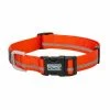 Terrain D.O.G. Reflective Snap-N-Go Adjustable Dog Collar, Medium, Orange 07-0856-R3 - Dog Collars & Leashes