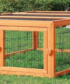 Trixie Pet Outdoor Run with Mesh Cover for Trixie's Rabbit Hutches - Large - 62282 - Small Animal Hutches
