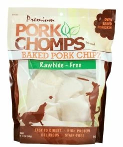Pork Chomps Baked Chips Dog Treats, 12 oz. Bag
