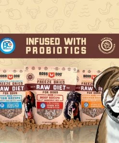 Boss Dog Brand Boss Dog Complete & Balanced Raw Diet Chicken Recipe Freeze Dried Dog Food, 12 oz. Pouch - Dry Dog Food -Pets & Wildlife Sales Store 7f7c538e038ad9bfd18a9f3fb52e0144220b090b Boss Dog Gallery Image 6 1