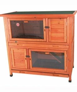 Trixie Pet 2-in-1 Rabbit Hutch with Insulation - 62404 - Rabbit Starter Kits