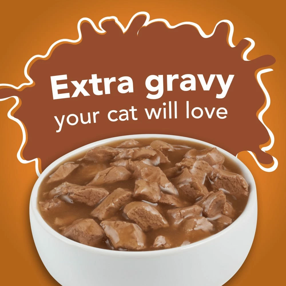Purina Friskies Extra Gravy Chunky With Chicken in Savory Gravy Wet Cat Food, 5.5 oz. Can 4 Purina Friskies Extra Gravy Chunky With Chicken in Savory Gravy Wet Cat Food, 5.5 oz. Can - Image 2