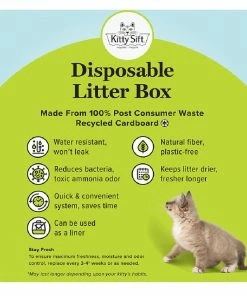 Kitty Sift Disposable Sifting Litter Box Kit: 1 Litter Box + 3 Sifting Liners, Size Large - KSR1LB3SLL1-PS - Litter Boxes & Accessories 21 Kitty Sift Disposable Sifting Litter Box Kit: 1 Litter Box + 3 Sifting Liners, Size Large - KSR1LB3SLL1-PS - Litter Boxes & Accessories -Pets & Wildlife Sales Store 80ed9fa7ab134f3fd0f5f1cab60aa84560a8a40d 66552002 4