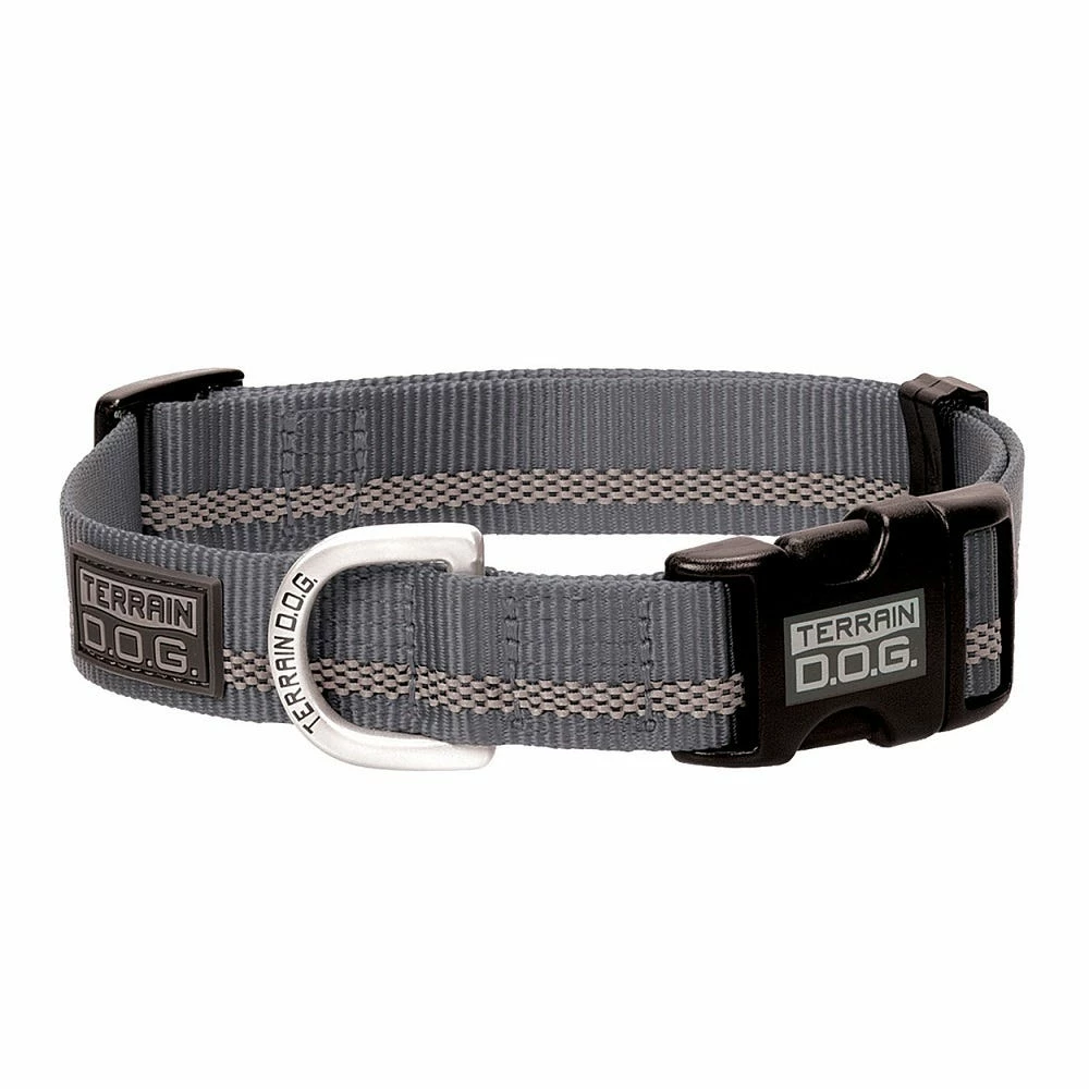 Terrain D.O.G. Reflective Snap-N-Go Adjustable Dog Collar, Large, Dark Gray - 07-0857-R4 - Dog Collars & Leashes 3 Terrain D.O.G. Reflective Snap-N-Go Adjustable Dog Collar, Large, Dark Gray - 07-0857-R4 - Dog Collars & Leashes