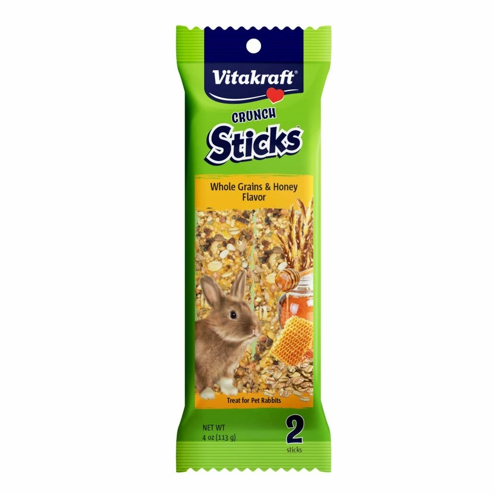 Vitakraft® Crunch Sticks with Whole Grains & Honey for Rabbits - 25752 - Small Animal Feed & Treats 3 Vitakraft® Crunch Sticks with Whole Grains & Honey for Rabbits - 25752 - Small Animal Feed & Treats