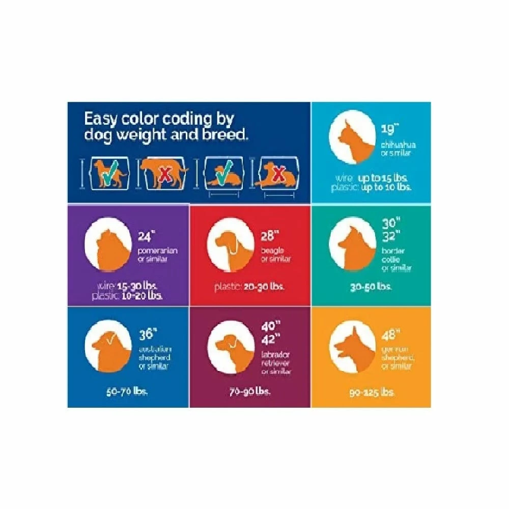 Precision Pet Products 2 Door Dog Crate, 42" - 10006459 - Dog Crates, Carriers & Containment 8 Precision Pet Products 2 Door Dog Crate, 42" - 10006459 - Dog Crates, Carriers & Containment - Image 6