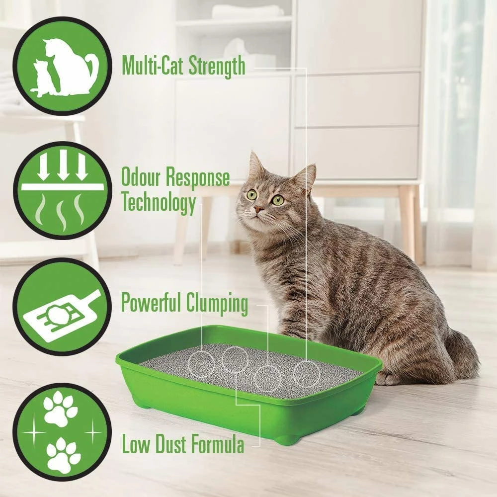 Simplicity Plus Multi-Cat Scented Scoopable Cat Litter, 14 lb. 4 Simplicity Plus Multi-Cat Scented Scoopable Cat Litter, 14 lb. - Image 2