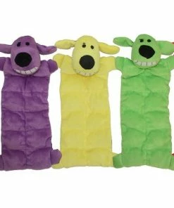 Assorted Multipet Loofa Mat 12" Dog Toy with 13 Squeakers (47914) - Dog Toys