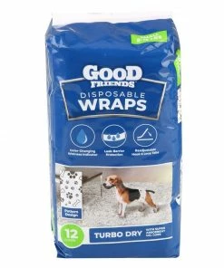 Good Friends Disposable Wraps for Puppies - Small, 12 Count - 89-224-0204 - Dog Training & Behavior