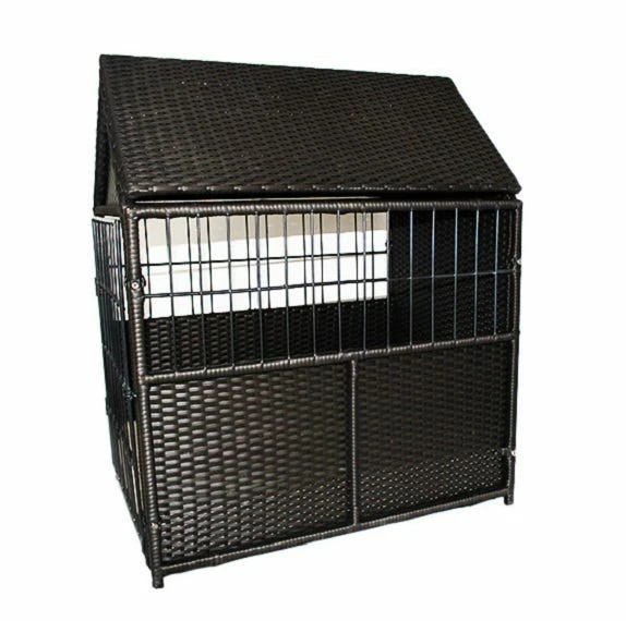 Iconic Pet Rattan Pet Crate with Storage - 52509 - Dog Houses & Kennels 4 Iconic Pet Rattan Pet Crate with Storage - 52509 - Dog Houses & Kennels - Image 2