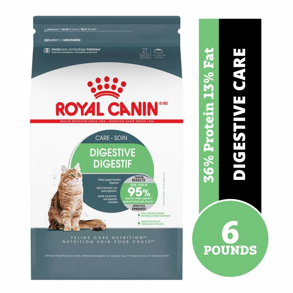 Royal Canin Digestive Care Dry Cat Food 6 lb. Bag 4 Royal Canin Digestive Care Dry Cat Food 6 lb. Bag - Image 2