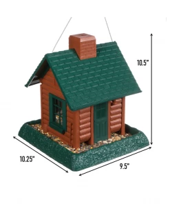 North States Log Cabin Birdfeeder 9083W - Wild Bird Feeders -Pets & Wildlife Sales Store 8ed5ac754179eec8cc2a3aefe9adf74ecd5c7b2f 4050620 2