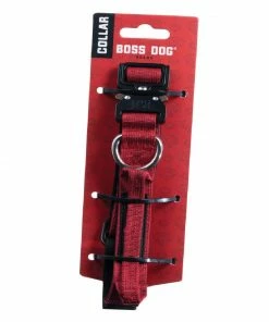 Boss Dog Brand Boss Dog® Brand 13" - 16" Adjustable Red Dog Collar, Size Small - 60015 - Dog Collars & Leashes