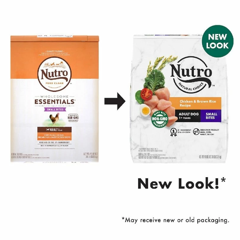 Nutro Natural Choice Small Bites Chicken & Brown Rice Recipe Adult Dog Food, 30 lb. Bag 4 Nutro Natural Choice Small Bites Chicken & Brown Rice Recipe Adult Dog Food, 30 lb. Bag - Image 2