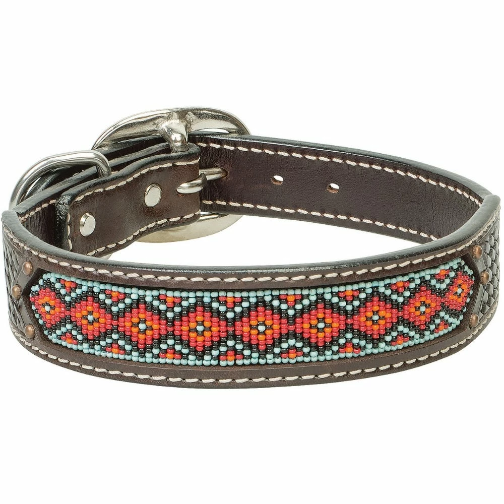 Weaver Leather Beaded Basketweave Dog Collar - 1 Inch x 19 Inch - 06-1902-19 - Dog Collars & Leashes 3 Weaver Leather Beaded Basketweave Dog Collar - 1 Inch x 19 Inch - 06-1902-19 - Dog Collars & Leashes