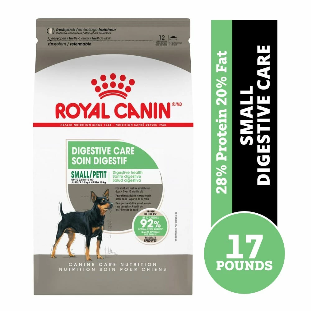 Royal Canin Small Breed Digestive Care Dry Dog Food, 17 lb. Bag 4 Royal Canin Small Breed Digestive Care Dry Dog Food, 17 lb. Bag - Image 2