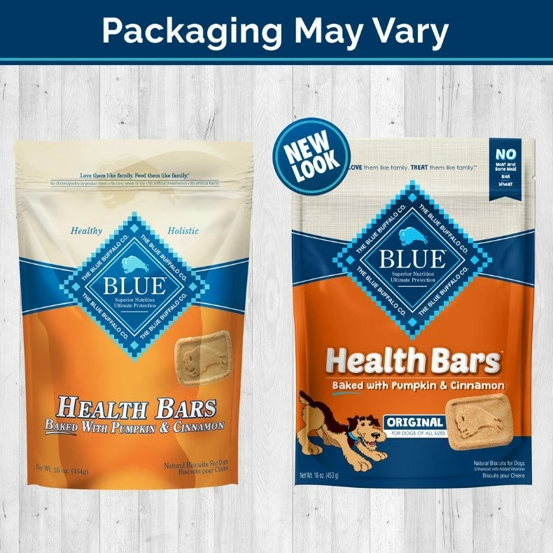 Blue Buffalo Health Bars Natural Crunchy Dog Treats Biscuits, Pumpkin & Cinnamon 16 oz. 4 Blue Buffalo Health Bars Natural Crunchy Dog Treats Biscuits, Pumpkin & Cinnamon 16 oz. - Image 2