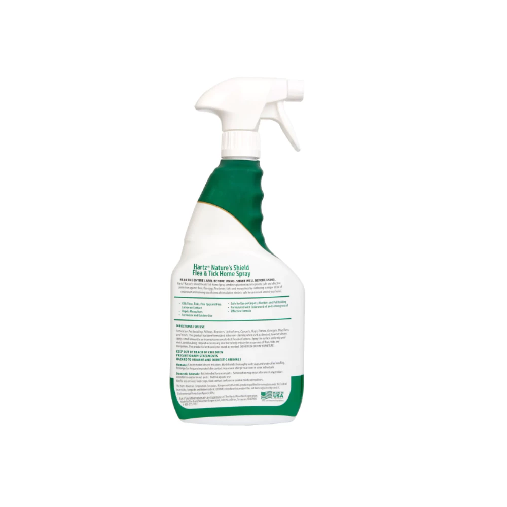Hartz Natures Shield Flea & Tick Home Spray, 32 oz. Bottle - Dog Flea & Tick 4 Hartz Natures Shield Flea & Tick Home Spray, 32 oz. Bottle - Dog Flea & Tick - Image 2