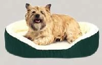 Various Brands 16 in. Fleece and Nylon Oval Cuddler Dog Bed - R02300-678 - Dog Houses & Kennels