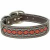 Weaver Leather Beaded Basketweave Dog Collar - 1 Inch x 23 Inch - 06-1902-23 - Dog Collars & Leashes