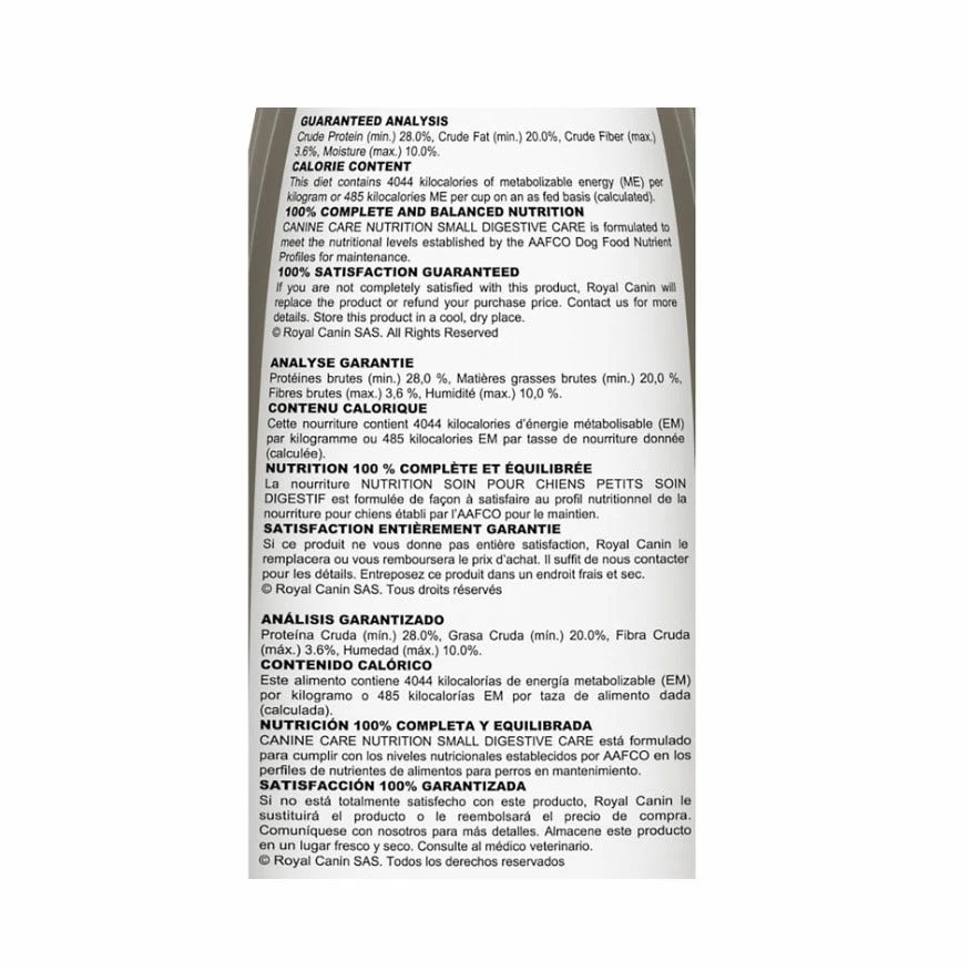 Royal Canin Small Breed Digestive Care Dry Dog Food, 17 lb. Bag 3 Royal Canin Small Breed Digestive Care Dry Dog Food, 17 lb. Bag