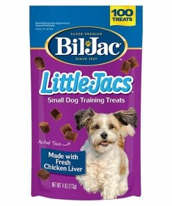 Bil-Jac Little Jacs Small Dog Training Treats, Chicken and Liver Flavor 4 oz. Pouch - 319109 - Pets & Wildlife