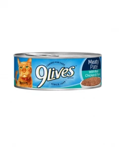9 Lives 9Lives® Meaty Pate with Real Chicken and Tuna Canned Cat Food, 5.5 oz Can - Wet Cat Food