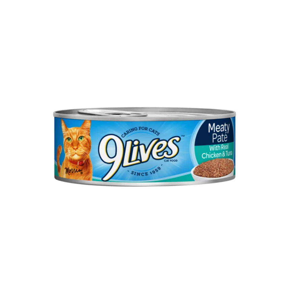 9 Lives 9Lives® Meaty Pate with Real Chicken and Tuna Canned Cat Food, 5.5 oz Can - Wet Cat Food 3 9 Lives 9Lives® Meaty Pate with Real Chicken and Tuna Canned Cat Food, 5.5 oz Can - Wet Cat Food