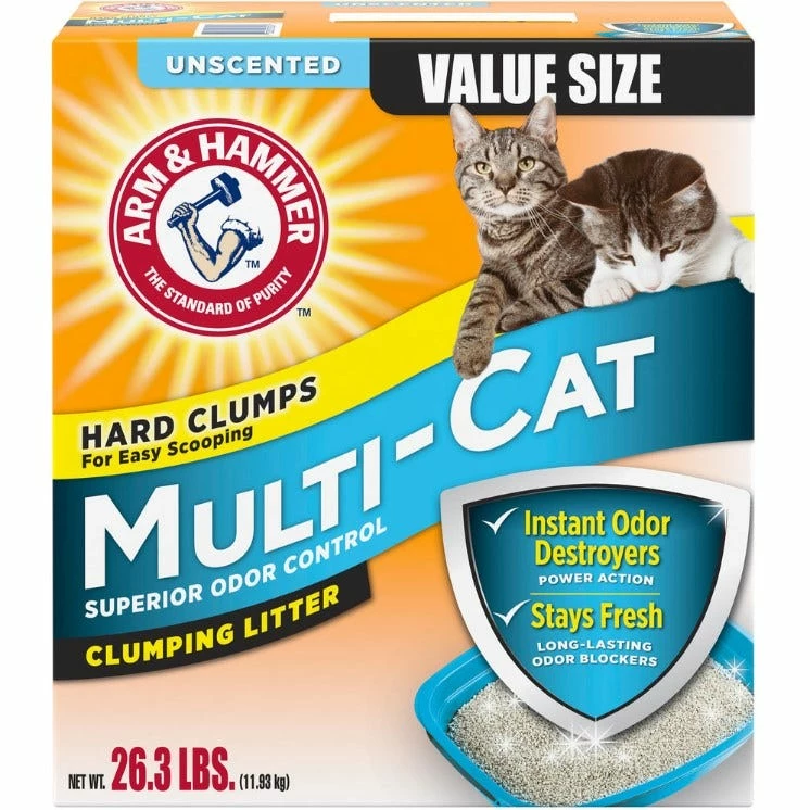 Arm & Hammer Multicat Litter Unscented - 2304 3 Arm & Hammer Multicat Litter Unscented - 2304